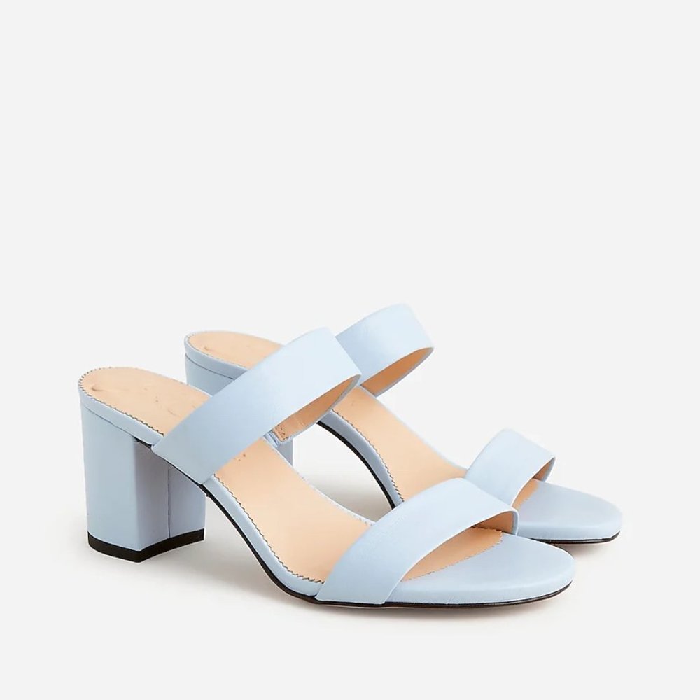 J Crew "Lucie" Double-Strap Block-Heel Sandals